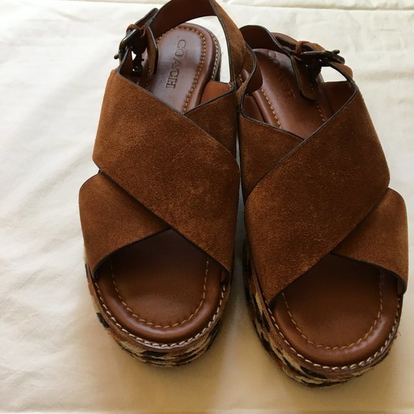 Coach sandals platforms/wedges size 11 - Picture 8 of 15